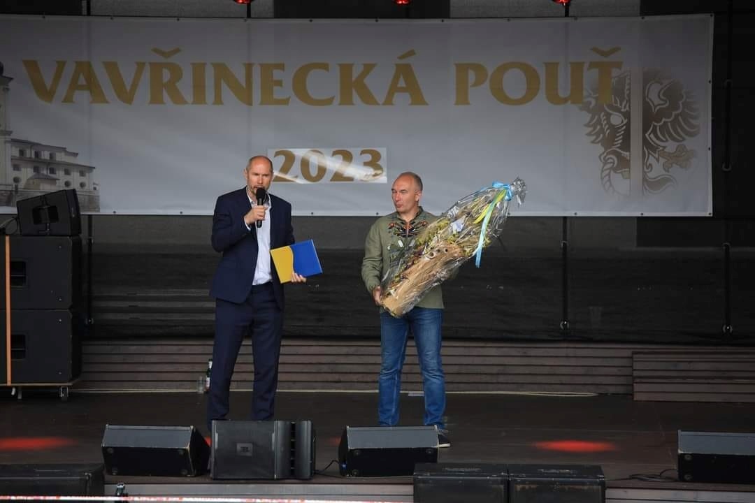 Мартін Горак, мер Бистршице-над-Пернштейнем та Юрій Бова, голова Тростянецької громади